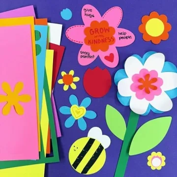280 Punch-Out Flower Cutouts Kit for Crafting Joy