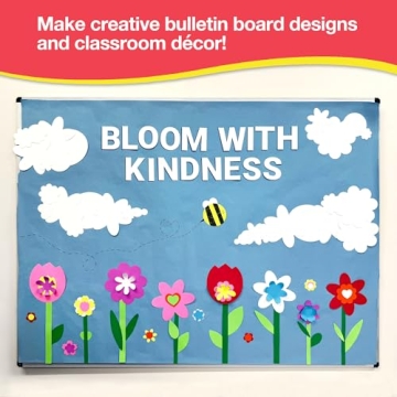 280 Punch-Out Flower Cutouts Kit for Crafting Joy