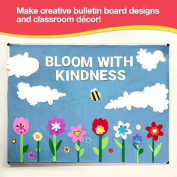 280 Punch-Out Flower Cutouts Kit for Crafting Joy