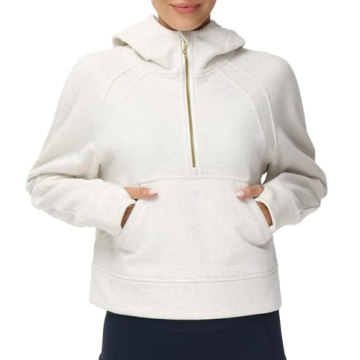 Affordable Women's Fleece Half Zip Hoodie for Every Occasion