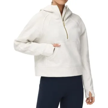 Affordable Women's Fleece Half Zip Hoodie for Every Occasion