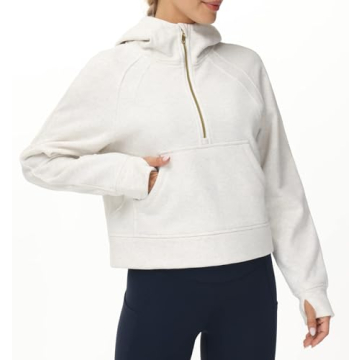 Affordable Women's Fleece Half Zip Hoodie for Every Occasion