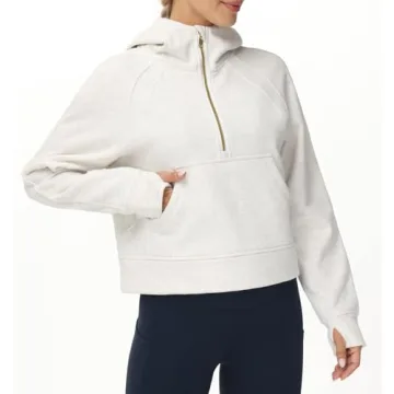 Affordable Women's Fleece Half Zip Hoodie for Every Occasion