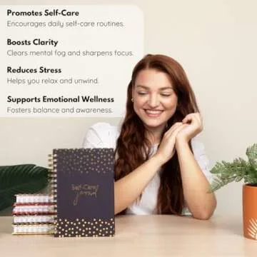 Daily Self Care Journal for Women - A5, Wellness Journal with Prompts - Goal Journal for Happiness,M...