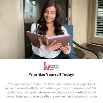 Daily Self Care Journal for Women - A5, Wellness Journal with Prompts - Goal Journal for Happiness,Mindfulness,Productivity & Personal Development - Reduce Stress & Improve Mental Health - Pink