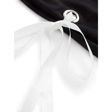 Casual Lace Up Long Sleeve Pullover Crop Top Sweatshirt