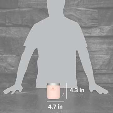 Stanley Stay Hot Camp Mug - Durable 18/8 Stainless Steel Insulated Mug - Splash-Free Tritan™ Drink-Thru Lid - 12 OZ - Limestone