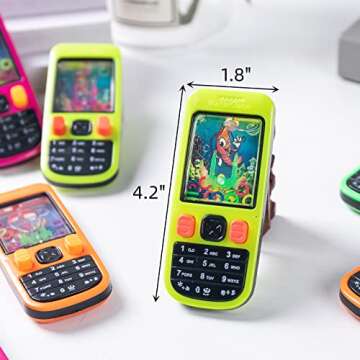 Handheld Water Game- (24 Pieces) Water Ring Games for Kids-Treasure Box Prizes- Birthday Return Gifts-Pinata Goodie Bag Stuffers-Party Favor Packs-School Classroom Reward Prizes Bulk-4.2"