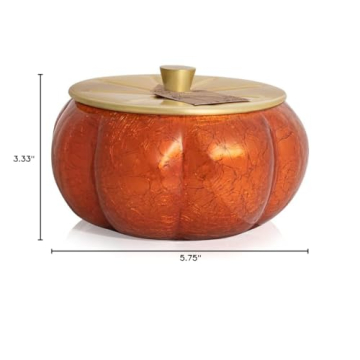 Thymes Pumpkin Laurel Candle - Luxury Autumn Gift for Home Decor