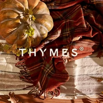 Thymes Pumpkin Laurel Candle - Luxury Autumn Gift for Home Decor