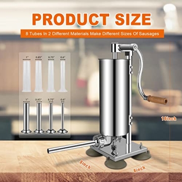 BANGERSMILE Sausage Stuffer - Premium Stainless Steel Meat Maker