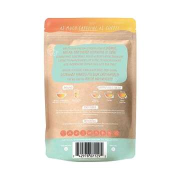 Kubo Tea, Peach Mango Black Iced Tea, Organic High Caffeine Tea, 20 Servings (155mg Caffeine each), ...