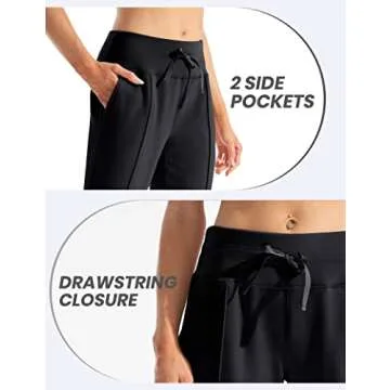 Ewedoos Fleece Lined Pants Women - Fleece Lined Sweatpants Women with Pockets High Waisted Thermal Joggers Winter Pants