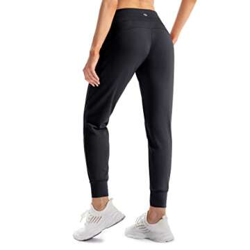 Ewedoos Fleece Lined Pants Women - Fleece Lined Sweatpants Women with Pockets High Waisted Thermal Joggers Winter Pants