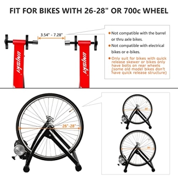 Unisky Indoor Bike Trainer Stand for 26-28" Wheels