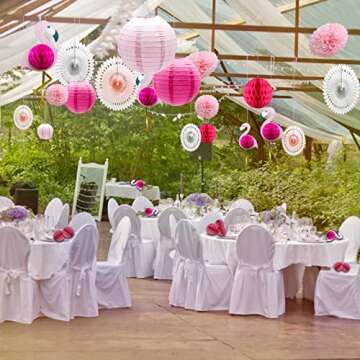 Tropical Pink Flamingo Party Decorations for Celebrations