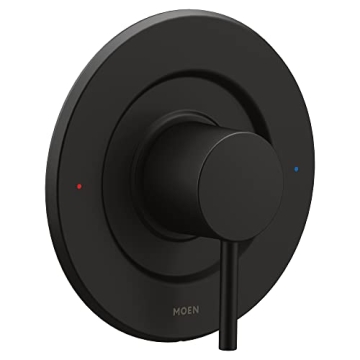 Moen Align Matte Black Pressure Balancing Shower Handle Trim Kit with Temperature Control