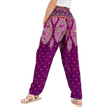 LOFBAZ Harem Pants for Women Yoga Boho Hippie Clothing Womens Palazzo Bohemian Pajama Beach Indian G...