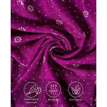 LOFBAZ Harem Pants for Women Yoga Boho Hippie Clothing Womens Palazzo Bohemian Pajama Beach Indian Gypsy Genie Clothes Floral 1 Purple S