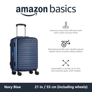 Durable 21-Inch Hardside Carry-On Luggage by Amazon