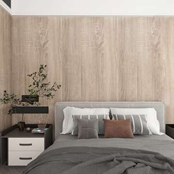 Premium Removable Gray Wood Wallpaper - Peel and Stick