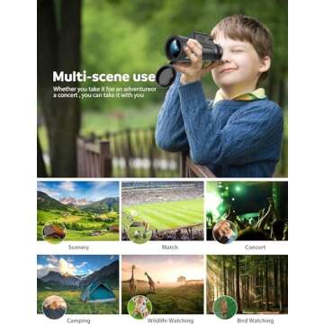 12x50 Monocular Telescope with Smartphone Tripod - Perfect for the Outdoors