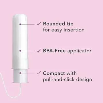 Rael Tampons, Compact Applicator Tampon Made with Organic Cotton, Multipack, Regular and Super Absor...