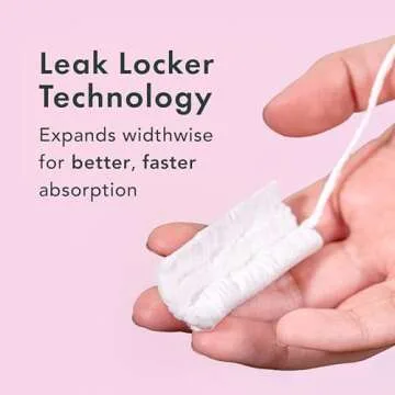 Rael Tampons, Compact Applicator Tampon Made with Organic Cotton, Multipack, Regular and Super Absorbency, BPA-Free, Chlorine-Free, Leak Locker Technology (36 Count, Bundle)