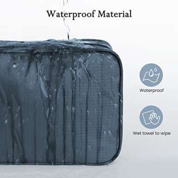 Maliton Hanging Toiletry Bag for Men & Women Travel