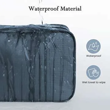 Maliton Hanging Toiletry Bag for Men & Women Travel