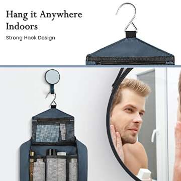 Maliton Hanging Toiletry Bag for Men & Women Travel