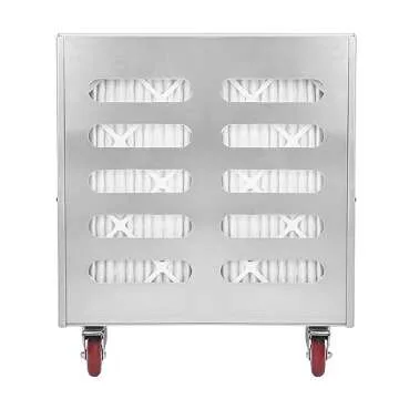 Mounto 2000CFM Commercial Air Purifier Negative Air Scrubber- High Air Flow Hepa Filter, Aluminum Housing, 2 Speed, Filter Change Reminder