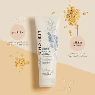 The Honest Company Eczema Soothing Therapy Cleansing Body Wash – Gentle & Natural, 8 oz