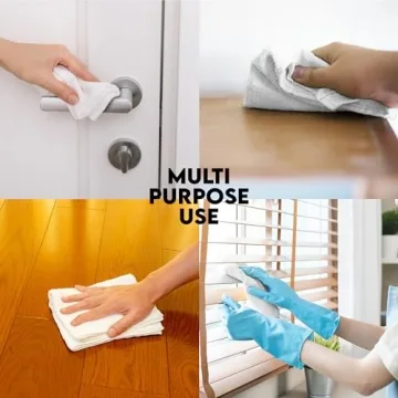 100% Cotton Terry Towels Pack of 50 Cloths for Cleaning