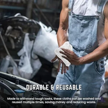 100% Cotton Terry Towels Pack of 50 Cloths for Cleaning