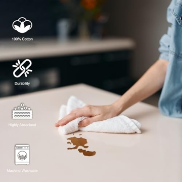 100% Cotton Terry Towels Pack of 50 Cloths for Cleaning