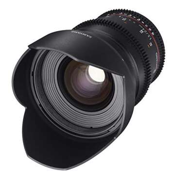 Samyang Cine SYCV24M-C 24mm T1.5 Cine Wide Angle Lens for Canon