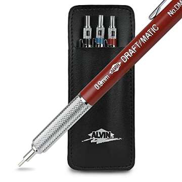 ALVIN DM579C Draft-Matic Mechanical Pencil, 3 Pack, Stainless Steel Drawing and Design Tools, Great ...