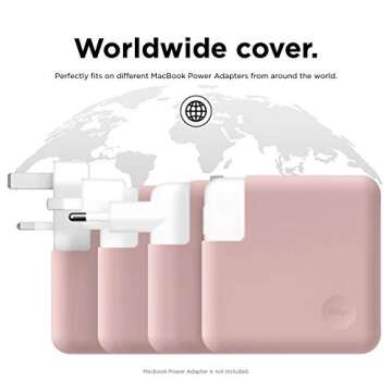 elago Charger Cover Compatible with 2023 MacBook Pro 14" M3 12 &14-core, 2021 MacBook Pro 14" M1 Pro 10-core, M1 Max, MacBook Pro 16" with Touch Bar 2019, Pro 15" with Touch Bar 2016-2018 [Sand Pink]