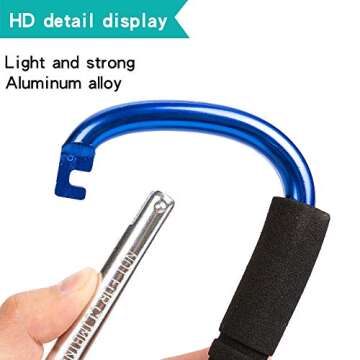 Funbliss Stroller Hooks - Durable Organizer for Parents