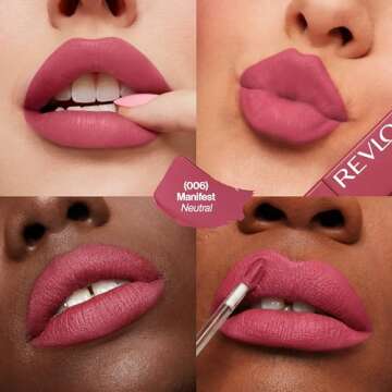 Revlon ColorStay Limitless Matte Liquid Lipstick, Vegan Formula, No-Budge, Longwear Lip Color, Long ...