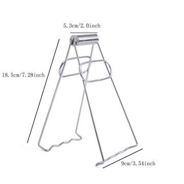 OLIREXD Universal Kitchen Stainless Steel Plate Lifter, Folding Hot Dish Plate Bowl Clip Plate Retriever Tongs