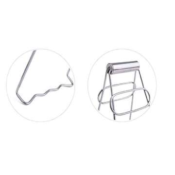 OLIREXD Universal Kitchen Stainless Steel Plate Lifter, Folding Hot Dish Plate Bowl Clip Plate Retriever Tongs