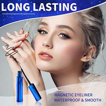 Magnetic Eyelashes & Eyeliner Kit for Easy Application
