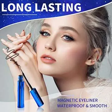 Magnetic Eyelashes & Eyeliner Kit for Easy Application