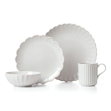 Lenox French Perle Scallop 4-Piece Place Setting for Elegant Dining