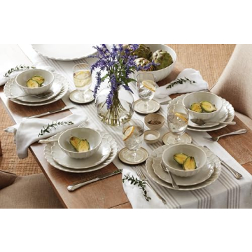 Lenox French Perle Scallop 4-Piece Place Setting