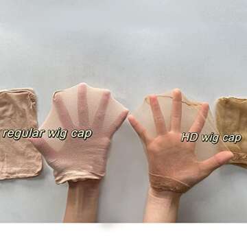 Miaubaa HD Wig Cap, Wig Cap for Lace Front Wig 6 Pieces, HD Thin Stocking Wig Caps Stretchy Nylon Wig Caps for Women