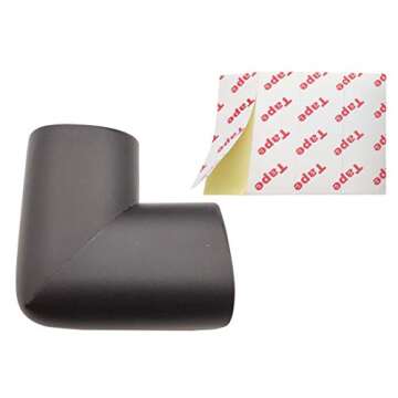 Sipery 20Pcs Black Corner Guards for Baby Safety and Style