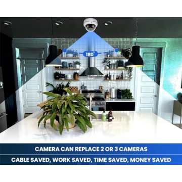 DCSEC 1080P 2MP Fisheye 180 Degree Security Camera